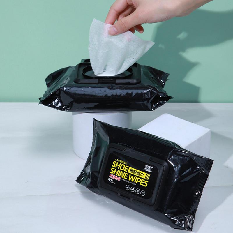 Shoe Wipes | 80 Pcs Instant Cleaner | Quick Dirt & Stain clean