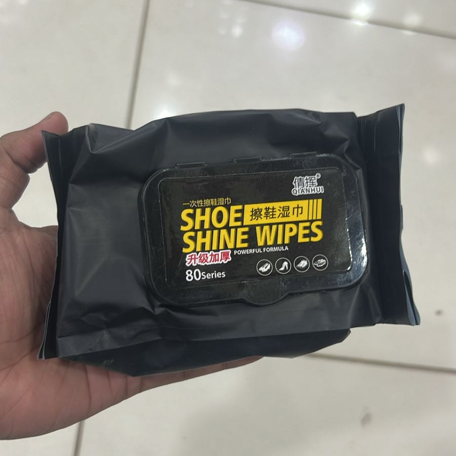 Shoe Wipes | 80 Pcs Instant Cleaner | Quick Dirt & Stain clean