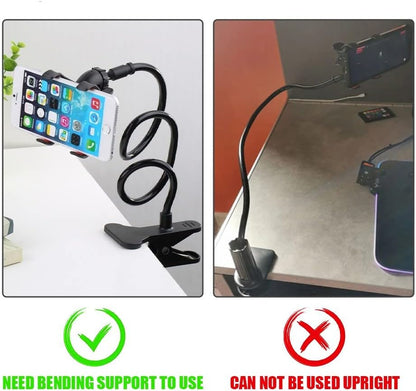 Flexible Snake Mobile Stand – Adjustable Lazy Phone Holder for Desk, Bed & Table (Random Color)