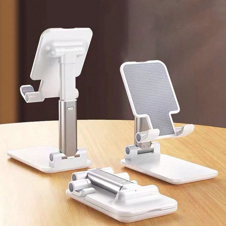Premium Foldable Desktop Stand – Adjustable Height & Multi-Angle Portable Mount for All Mobiles & Tablets