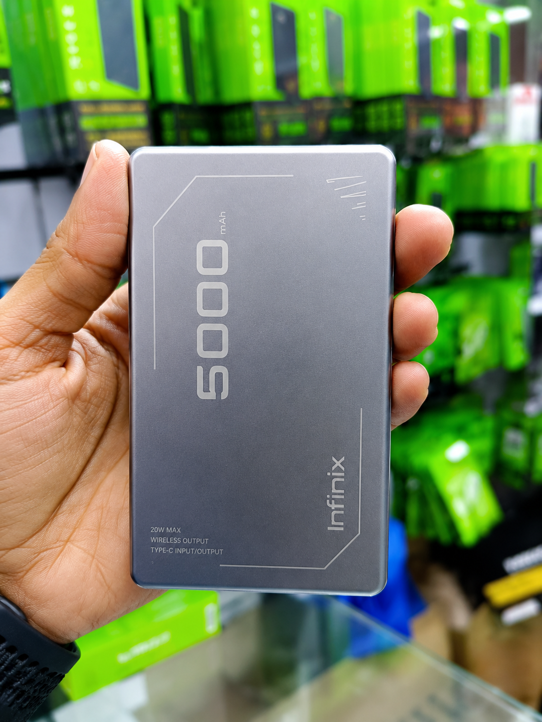 Infinix MagPower 5 – 5000mAh Magnetic Wireless Power Bank
