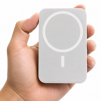 10000mAh Magnetic Wireless Power Bank – Ultra Slim MagSafe Compatible Portable Charger with USB-C Fast Charging