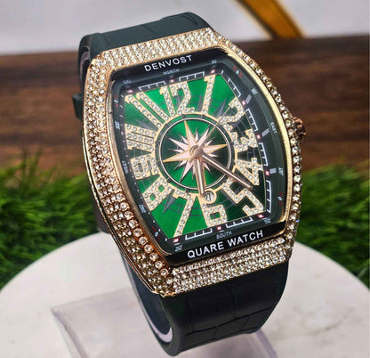 Denvosi Luxury Diamond Studded Strap Men’s Watch