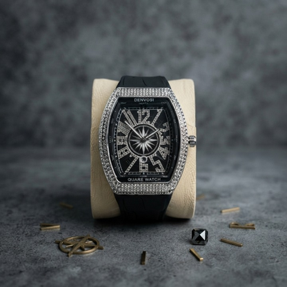 Denvosi Luxury Diamond Studded Strap Men’s Watch